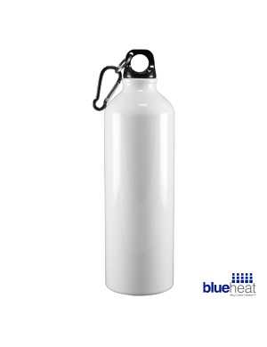 Botella de aluminio 750 ml. Blue heat deportiva color Blanca