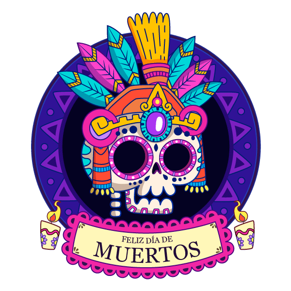Plantilla 3 Día de Muertos y Halloween