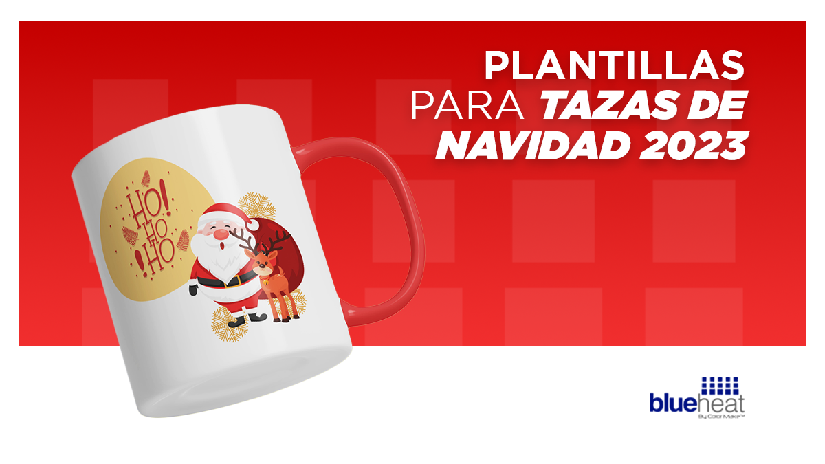 Plantillas para personalizar tazas navidad